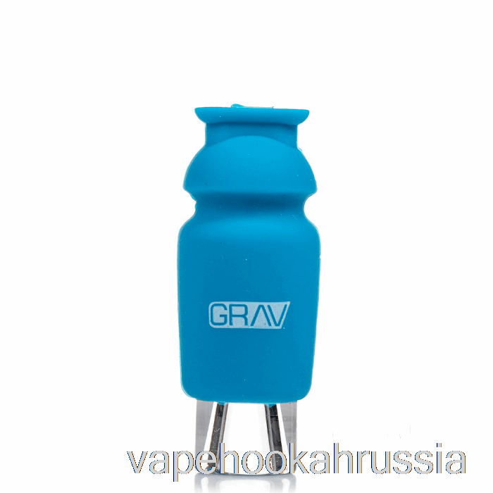Vape Russia Grad стеклянный костыль с силиконовым колпачком синий